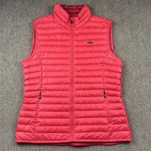 KJUS Womens XL 42 Cypress Down Vest Full Zip Puffer Quilted Golf Pink